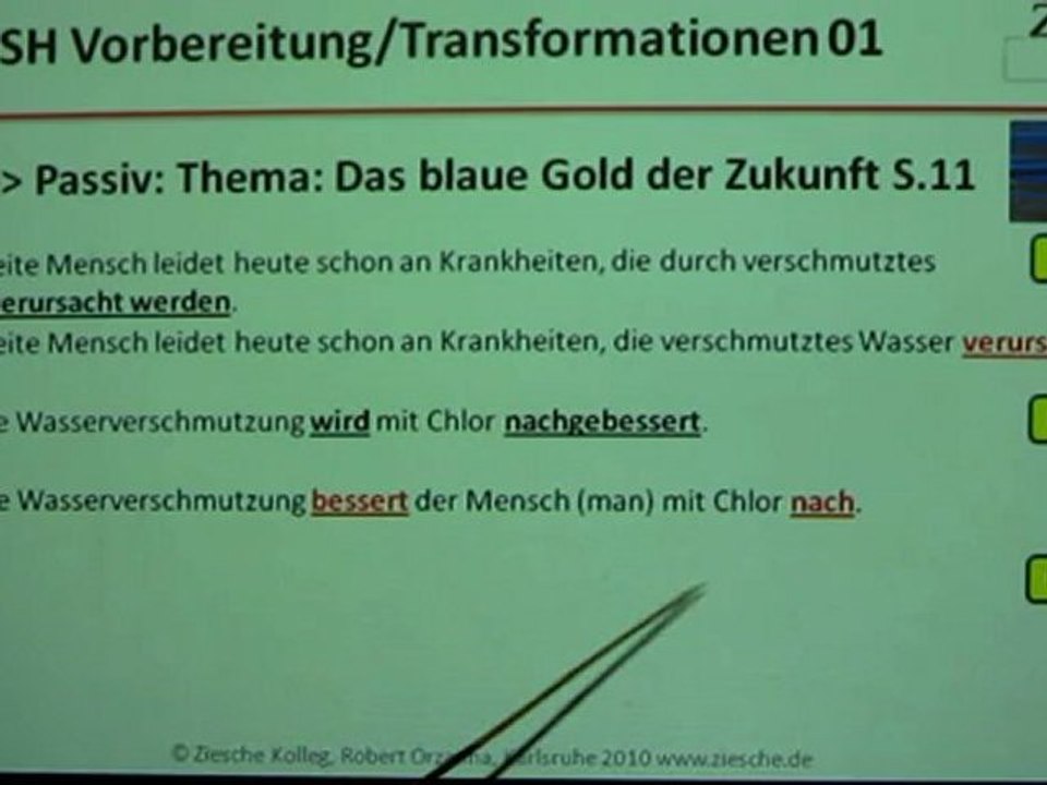 DSH Grammatik Transformationen Kap16-01 S.11