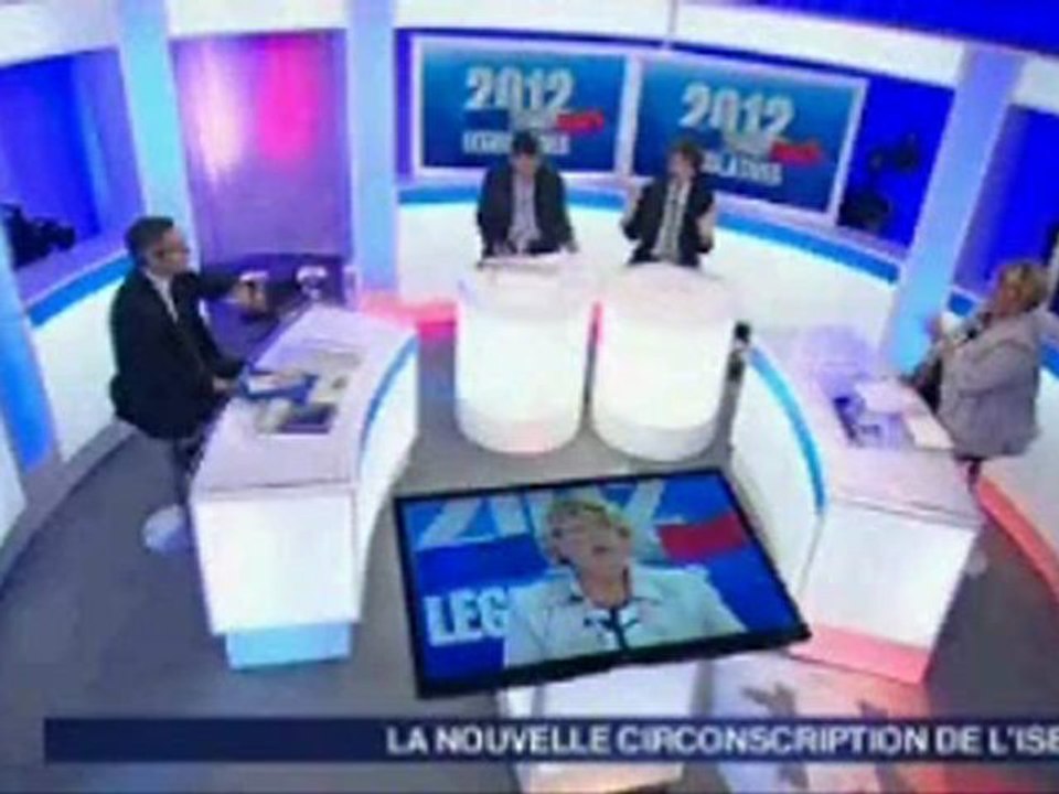 Débat entre Vincent Chriqui et Joëlle Huillier sur France 3 Alpes le 13 juin 2012