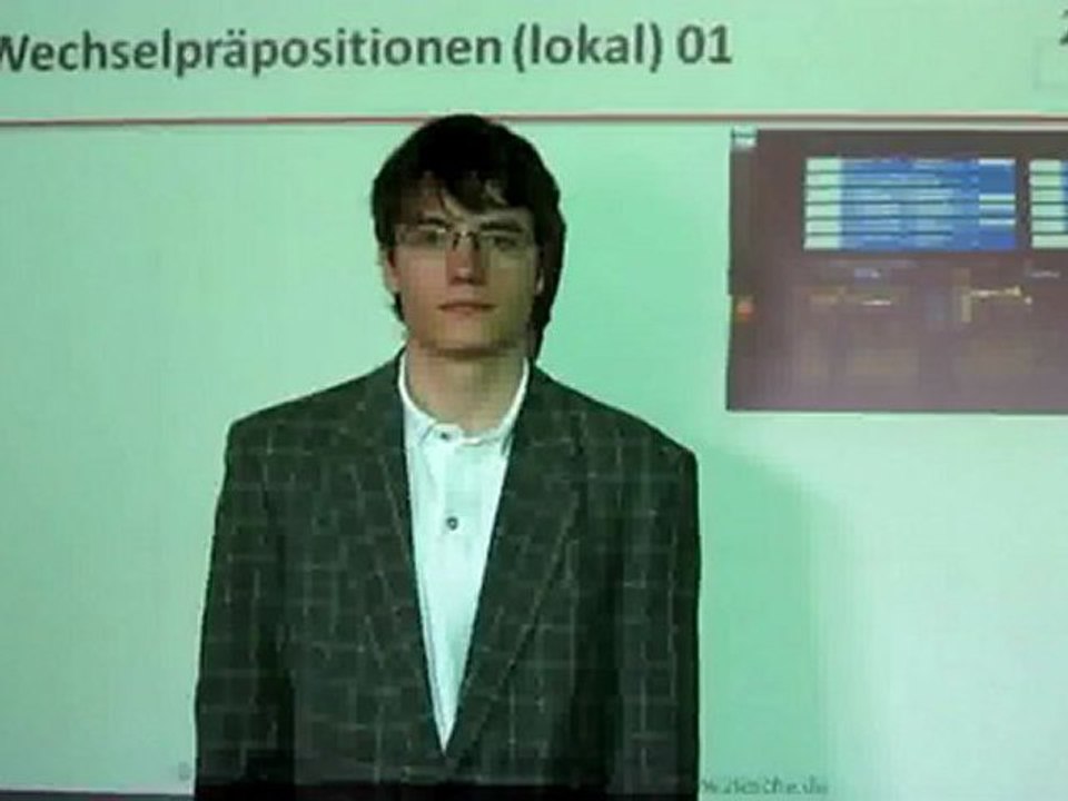 Deutsch lernen A1 Wechselpräpositionen (Lokalangaben)