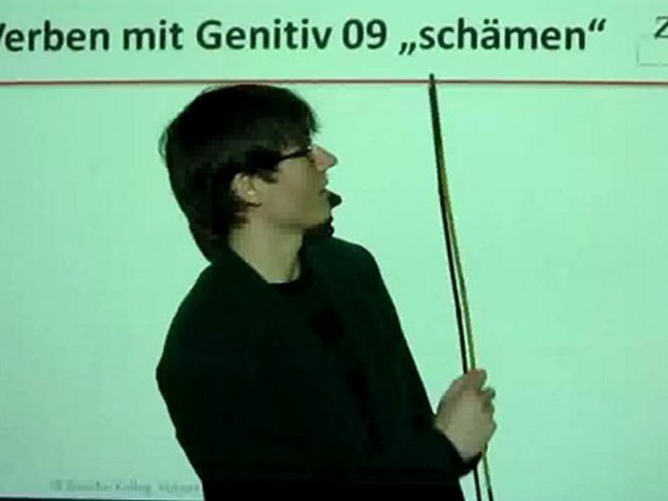 Deutsch lernen A2 Verben mit Genitiv: sich schämen