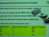 Deutsch lernen A1 Deklination (bestimmter Artikel)