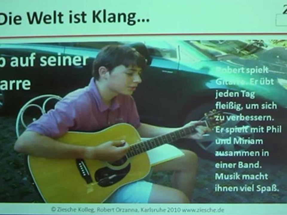 Deutsch lernen A1 Kap 03 Welt ist Klang...