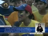 Jóvenes de Sucre acompañaron a Capriles