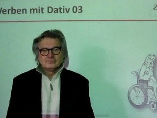 Deutsch lernen A1 Verben mit Dativ "beistehen"