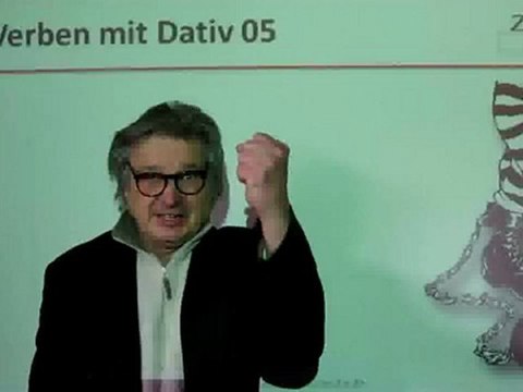 Deutsch lernen A1 Verben mit Dativ drohen
