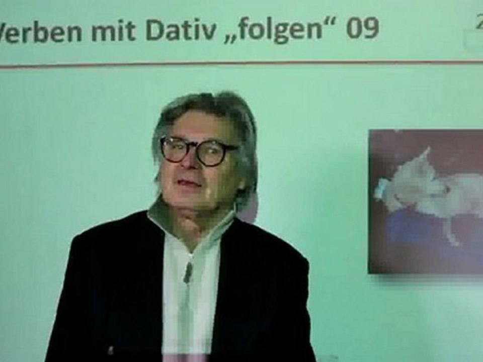 Deutsch lernen A1 Verben mit Dativ "folgen"