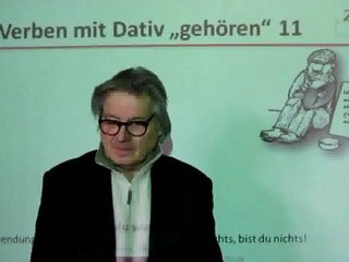 Deutsch lernen A1 Verben mit Dativ "gehören"