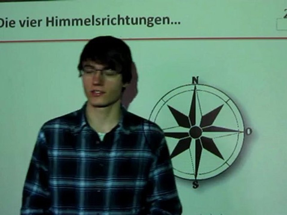 Deutsch lernen A1 Himmelsrichtungen01