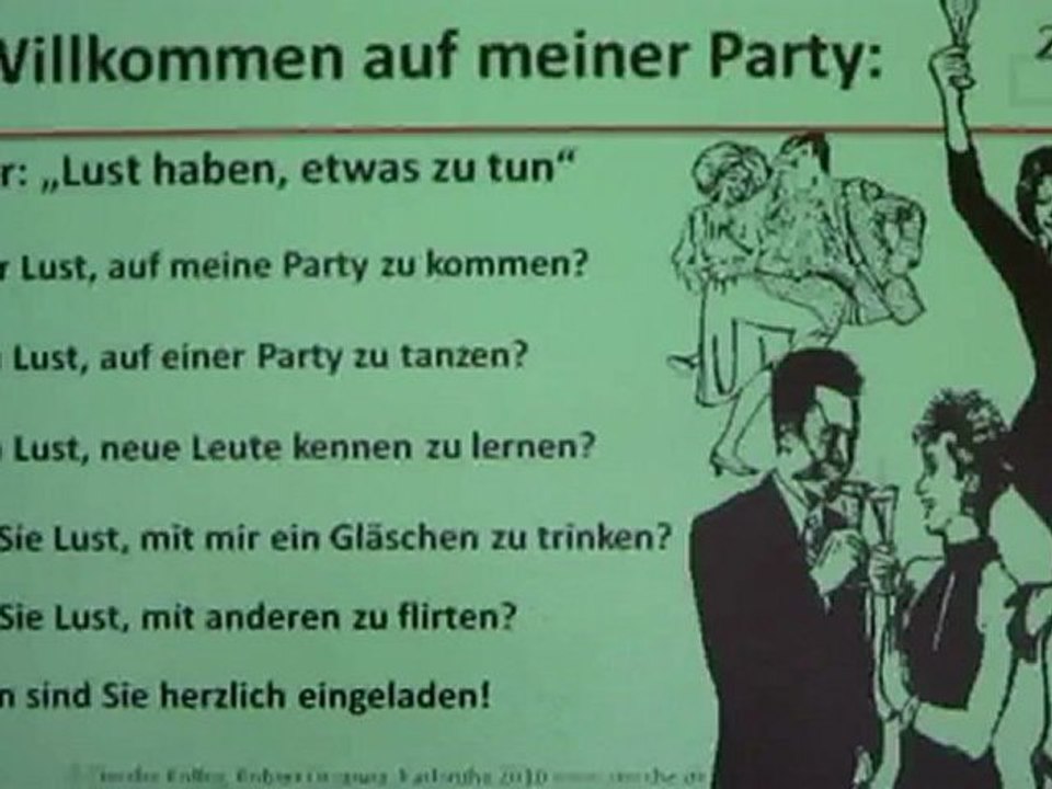 Deutsch lernen A1 Willkommen auf der Party