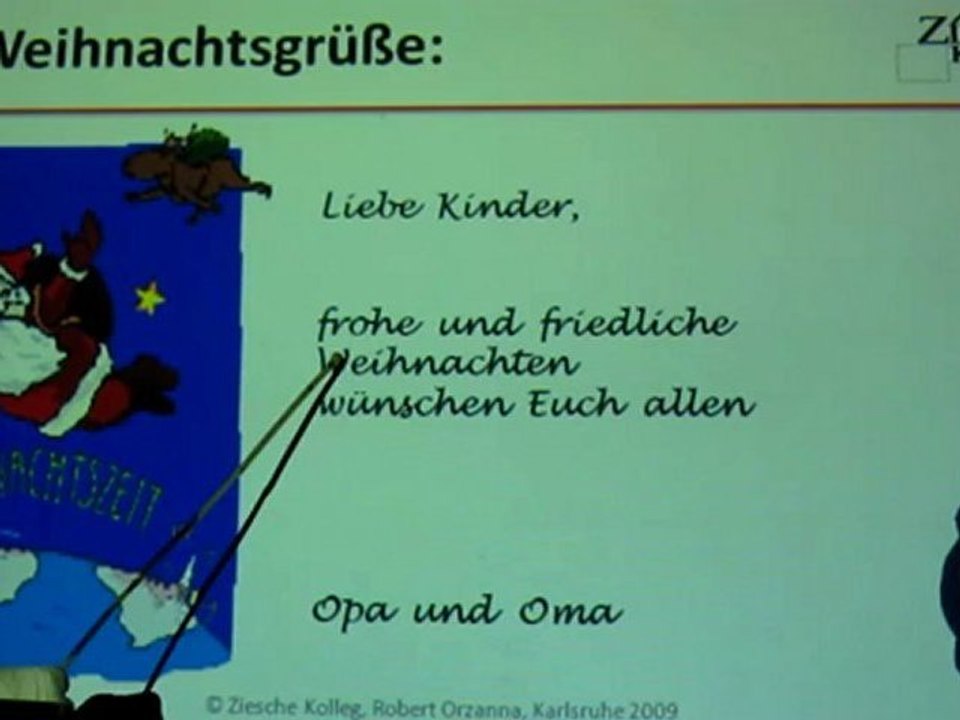 Deutsch lernen A1 Weihnachtsgrüße