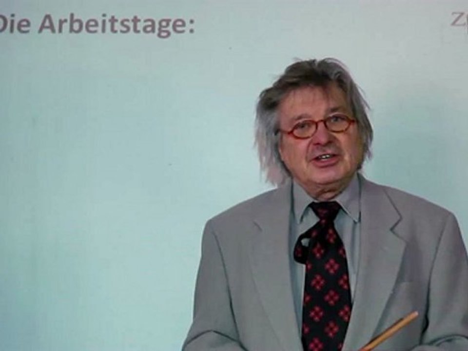 Deutsch lernen A1 - die Arbeitstage