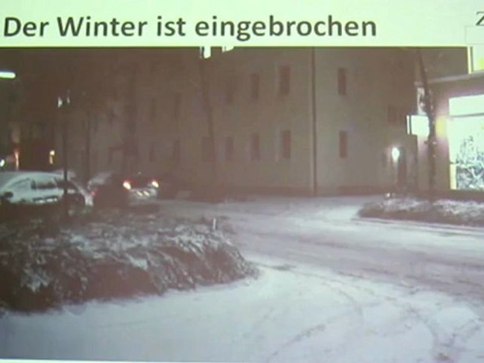 Deutsch lernen A1 -  der Winter ist eingebrochen