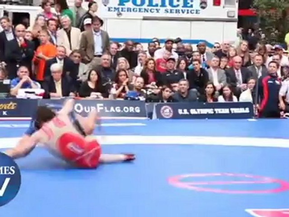 Olympic Freestyle Wrestling Takes Center Stage in Times Square
