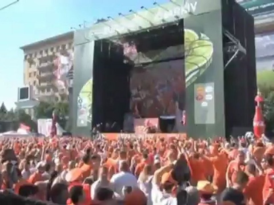 Niederländische fans deutlich in der Überzahl