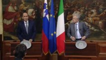 Roma - Conferenza stampa al termine dell'incontro Monti - Jansa (12.06.12)