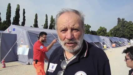 Emilia - Terremoto - Aldo, dalla Valle d'Aosta al Campo Costa (12.06.12)