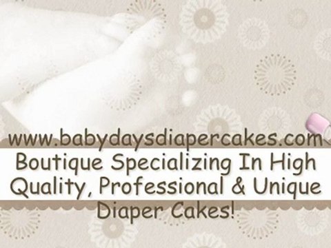 Professional and Unique Baby Diaper Cakes