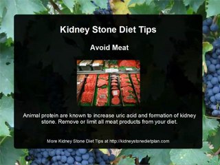 Kidney Stone Diet Tips