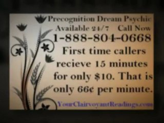 Real ESP Precognitive Precognition Dreams Psychic Reading 2012