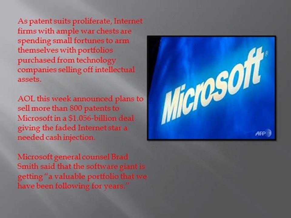 Hypo Venture Capital Headlines: Patent wars plague Internet Age