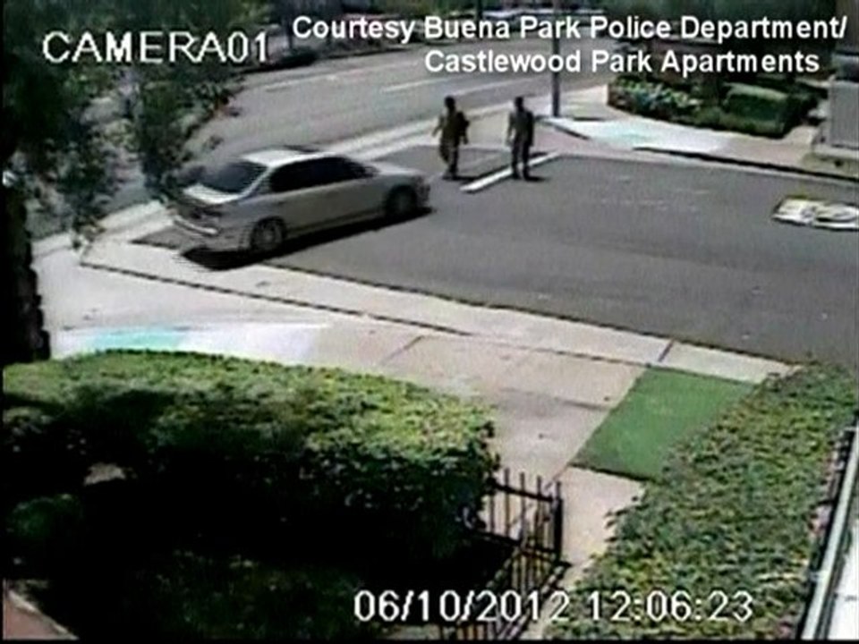 Dramatic hit-and-run caught on tape