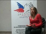 Virginie Fouquet soutient le projet JO Solidaire 2012 du Secours populaire français