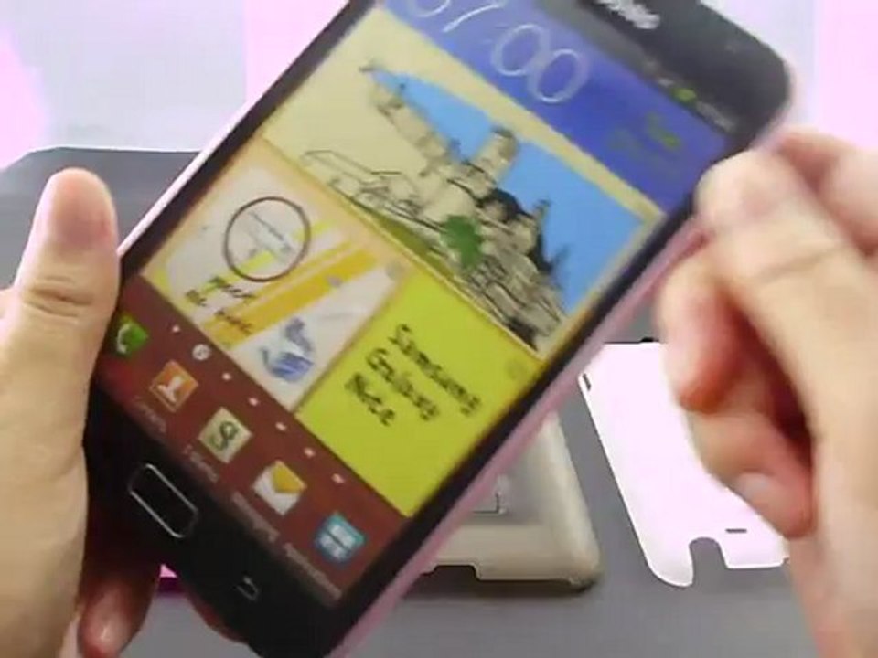 Candy Plastic Hard Stand Cover Case for Samsung Galaxy Note