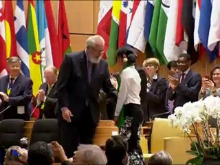 Aung San Suu Kyi est arrivée à l'ONU à Genève