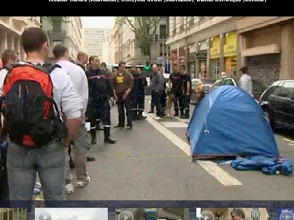 France Télévision suppression logements des sapeurs pompiers de Lyon