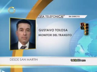 Reporte del tráfico desde San Martín