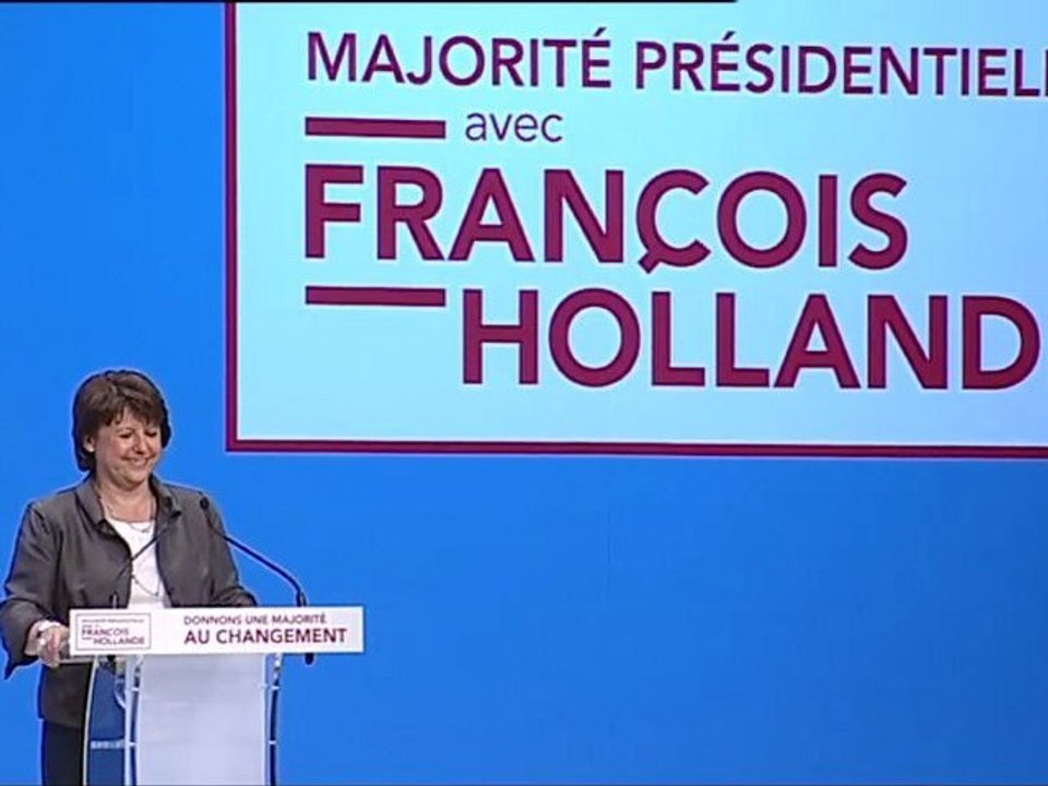 Discours de Martine Aubry lors du meeting au Zénith de Paris