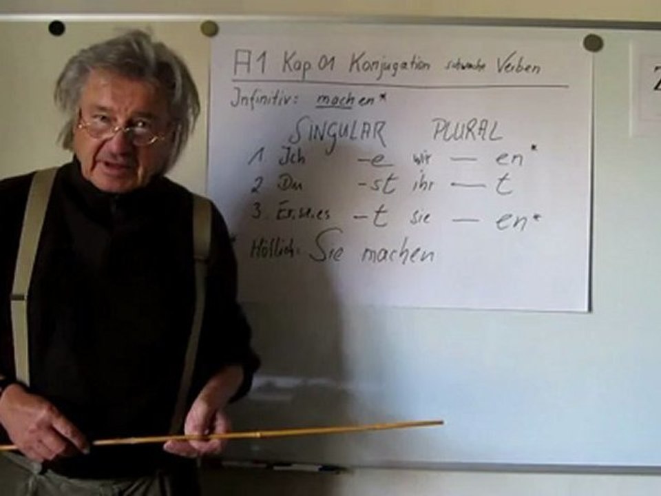 A1 Kap.01 Konjugation schwache Verben 'machen'