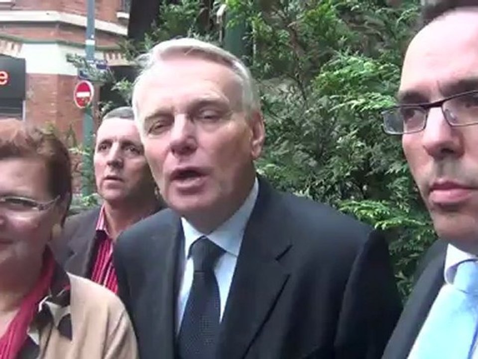 Visite de Jean-Marc Ayrault à Asnières