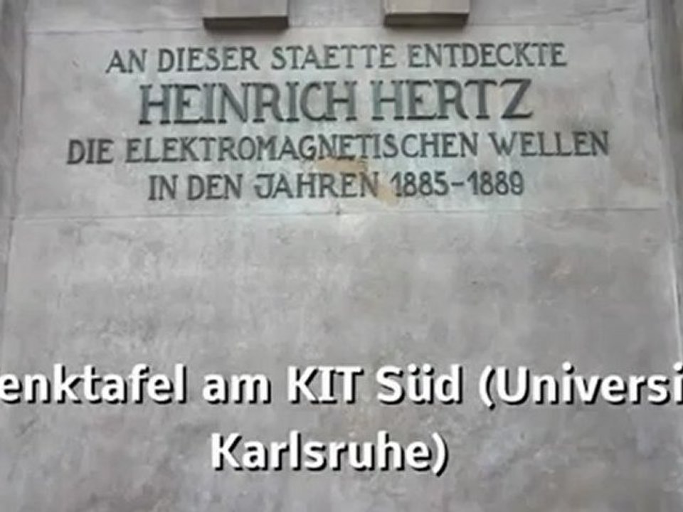 A1-A2 Hören und Lesen Gedenktafel für H. Hertz