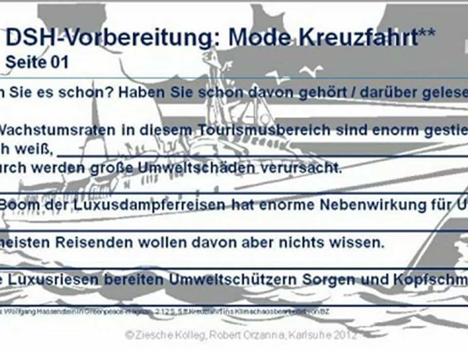 A2-B1 DSH-Vorbereitung Grammatik Nebensatz Konjunktion dass S.01