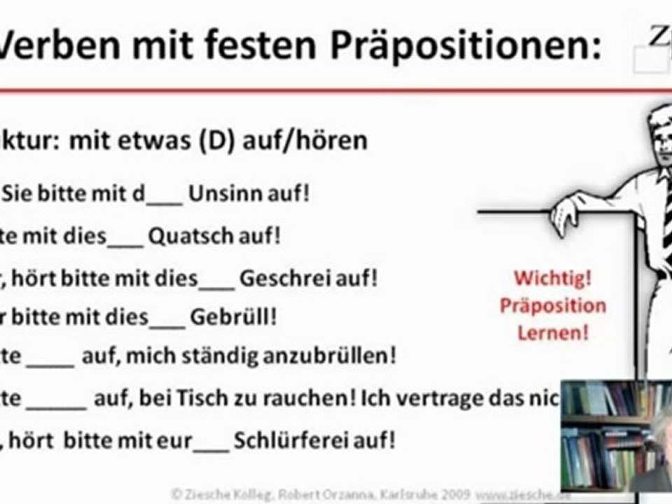 A1-B1 Grammatik Verben mit festen Päpositionen Üb.01