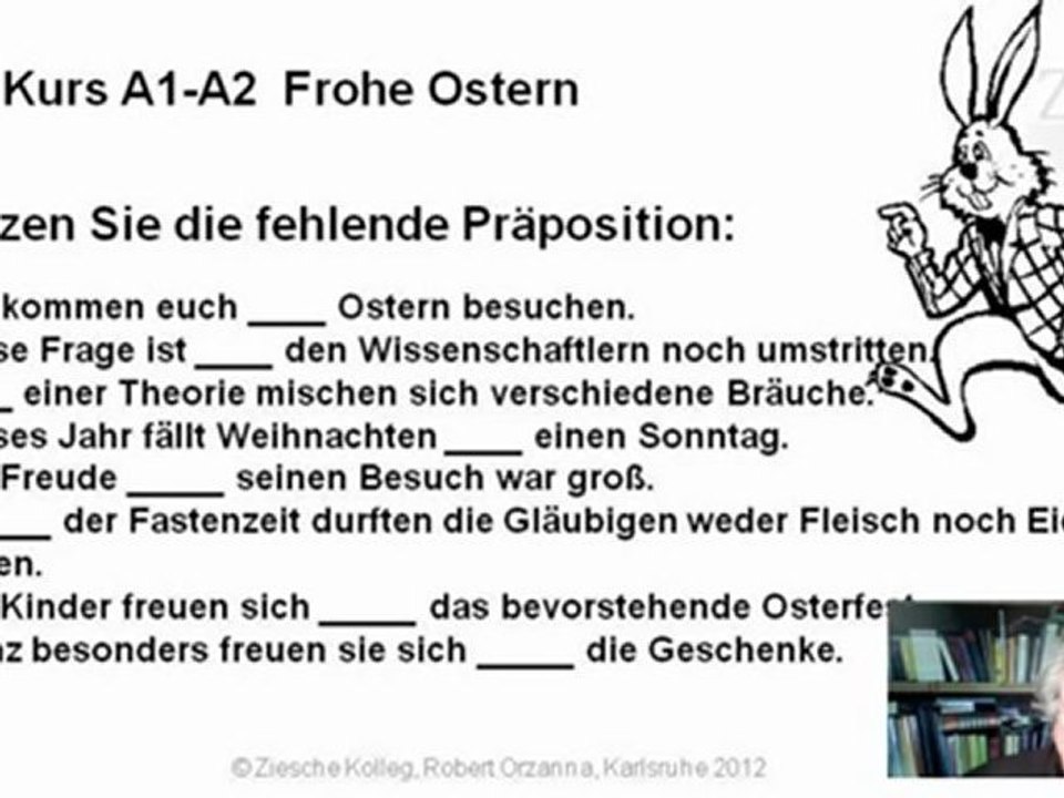 A1-A2 Frohe Ostern Präpositionen