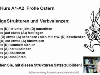 A1-A2 Frohe Ostern wichtige Strukturen und Verbvalenzen