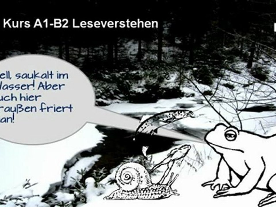 A1-A2 Leseverstehen im Langenbachtal am Langenbach