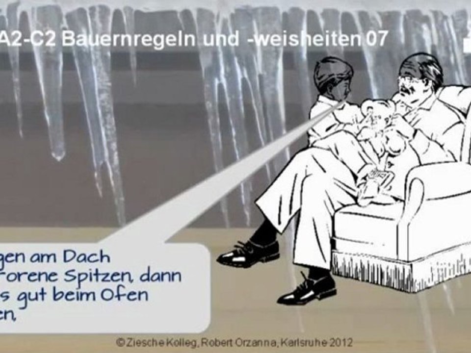 Kurs A2-C2 oft gültige Bauernregeln und Weisheiten 07