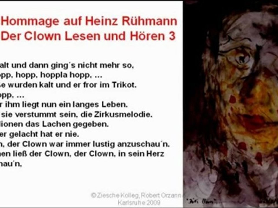 A2-B2 Hommage aus Rühmanns Clown