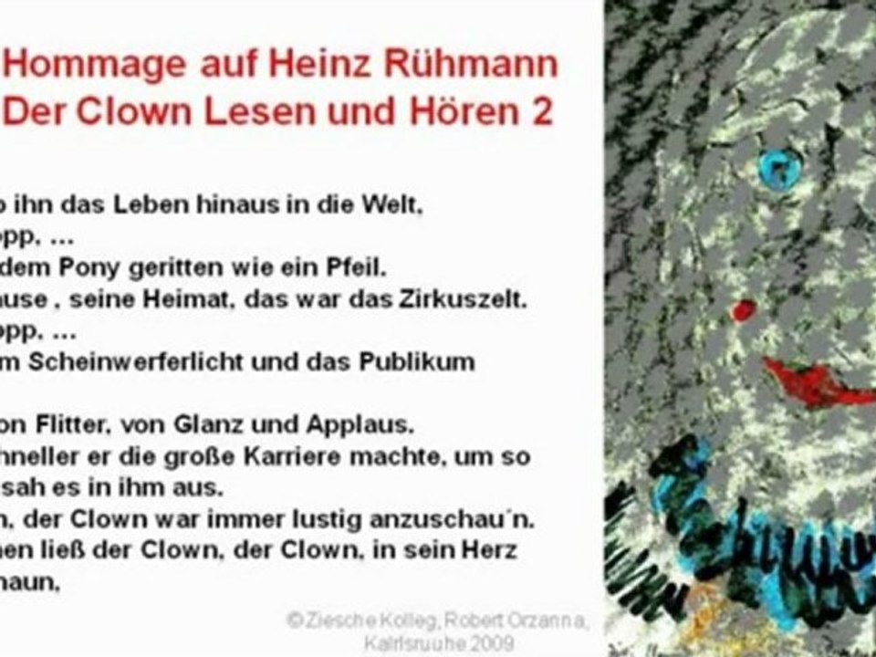 A2-B2 Lese und Hörverstehen Hommage auf Rühmanns Clown 05