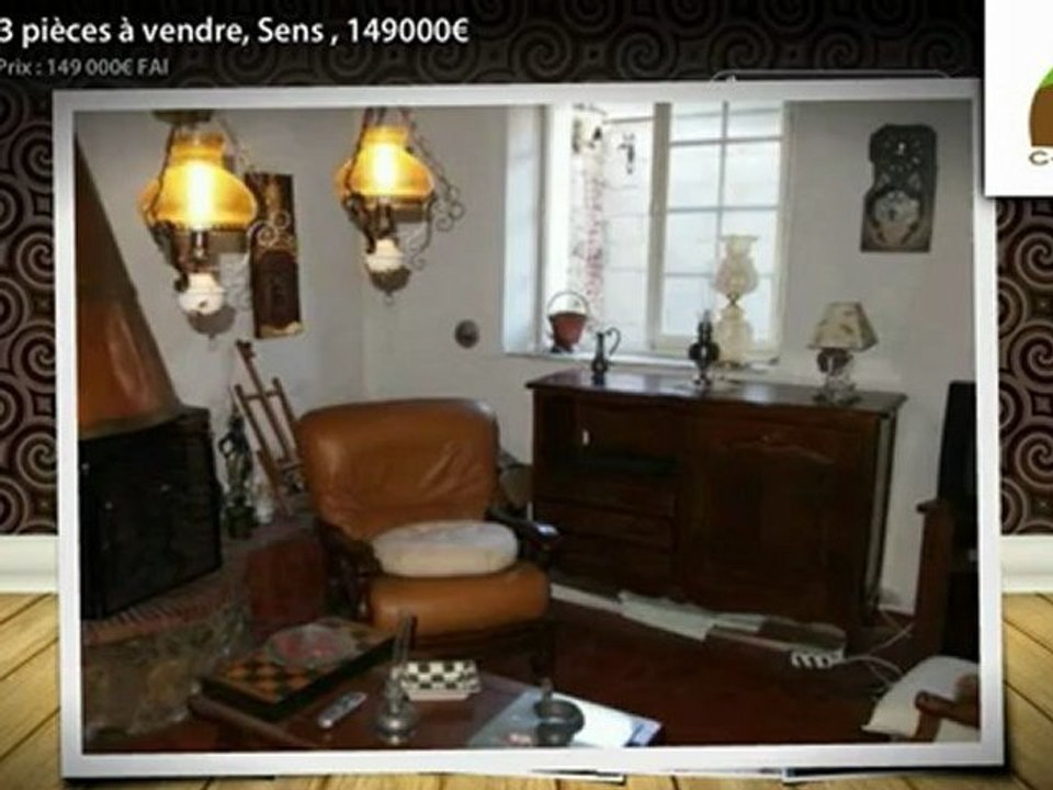 Maison 3 pièces à vendre, Sens , 149000€