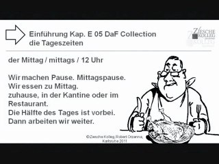 Kapitel 5: Die verschiedenen Tageszeiten – Mittagspause 🕑