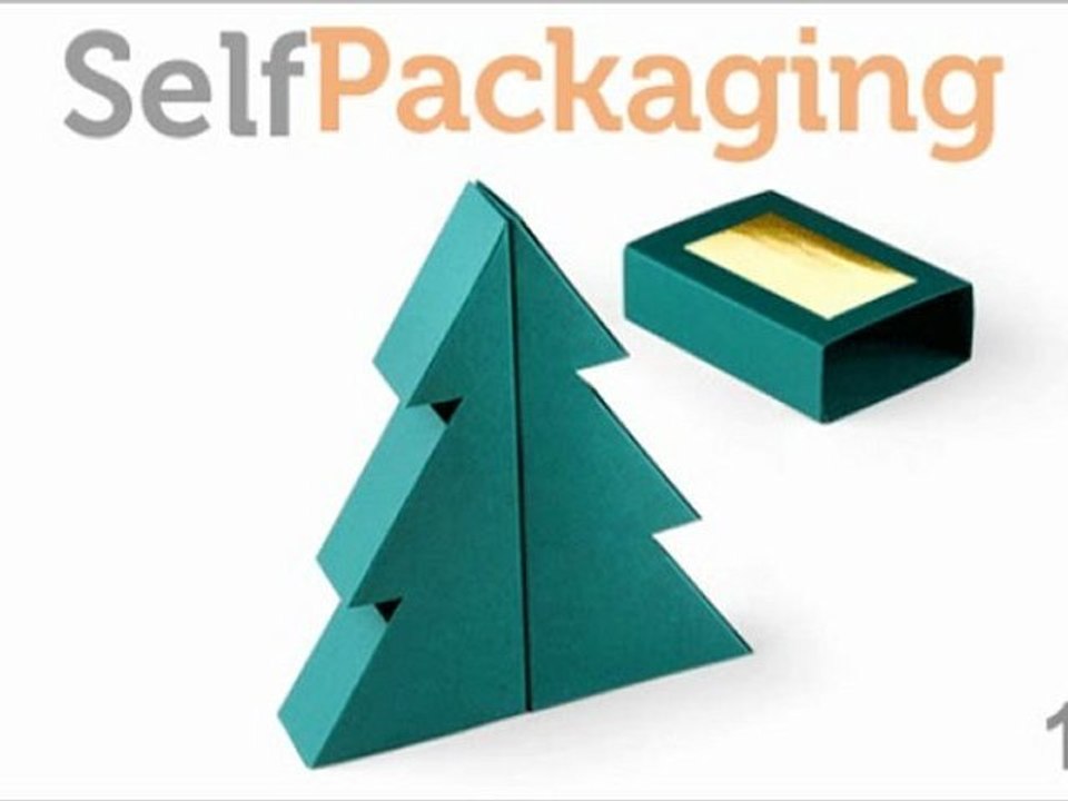 Boîte cadeau sapin de noël | Comment faire boite cadeau noel 1043 de SelfPackaging