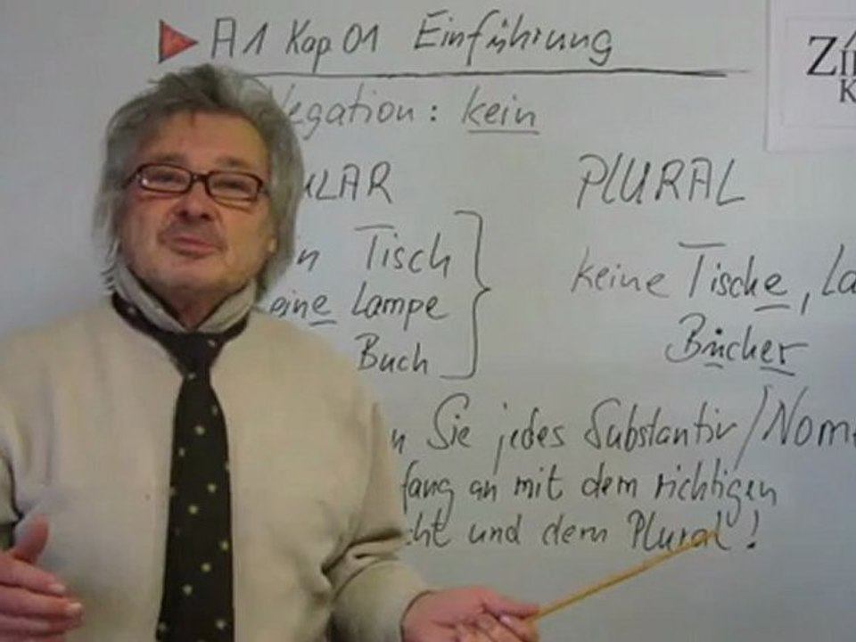 A1 Kap.01 Negation kein