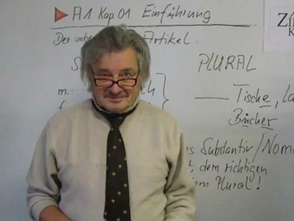 A1 Kap. 01 unbestimmter Artikel: ein/eine/ein ...