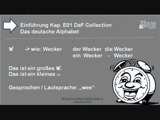 Kap. Einführung 01  Das deutsche Alphabet W