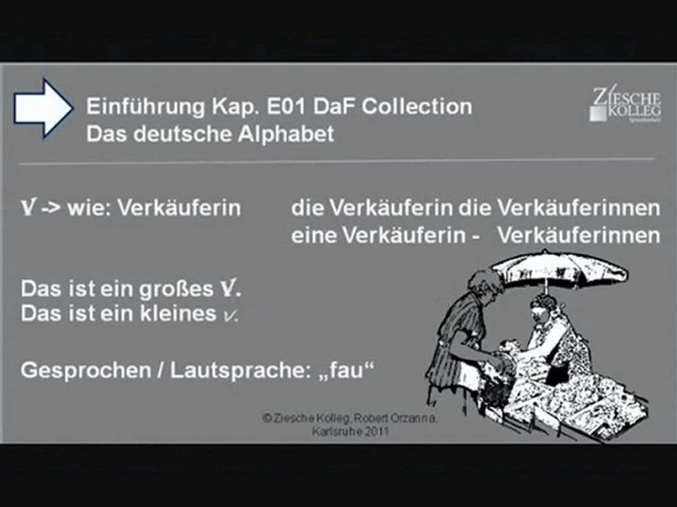 Kap. Einführung 01  Das deutsche Alphabet V
