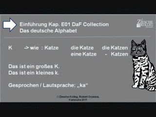 Kap. Einführung 01  Das deutsche Alphabet K